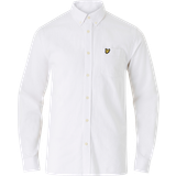 Lyle & Scott Clothing Lyle & Scott Men's Linen Mens Button Down Shirt White 38/Regular