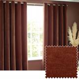 Brown Curtains & Accessories Nutmeg Heavy Chenille Velvet