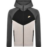 Black/grey nike tech fleece Nike Sportswear Tech Fleece Windrunner Men's Hooded Jacket - Light Orewood Brown/Iron Grey/Black/Metallic Gold