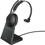 Jabra On-Ear Headphones Jabra Evolve2 65 Link380a MS Mono Desk Stand