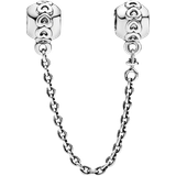 Pandora Band of Hearts Safety Chain Charm - Silver