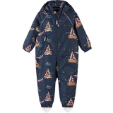 Pockets Rain Overalls Children's Clothing Reima Kid's Waterproof Hard-Wearing Flight Suit Toppila - Navy