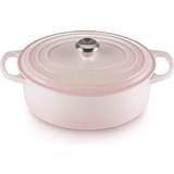 Le Creuset Shell Pink Signature Cast Iron Oval with lid 4.7 L