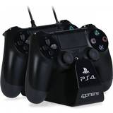 4gamers Gaming Accessories 4gamers Playstation 4 Dual Charge 'n' Stand - Black