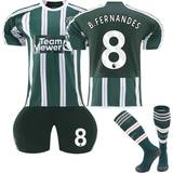 Funkyn Manchester United Away #8 B.Fernandes Soccer Jersey Kits 2023/24
