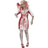 Red Fancy Dresses Smiffys Zombie Nurse Plus Size Adult Women's Costume