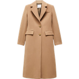 Brown - Women - Wool Coats Mango Linda Tailored Wool Coat - Medium Brown