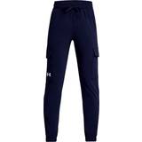 Cargo Trousers - Girls Children's Clothing Under Armour Junior Pennant Cargo Pants - Blue