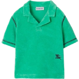6-9M Polo Shirts Children's Clothing Burberry Cotton Blend Towelling Polo Shirt - Bright Jade