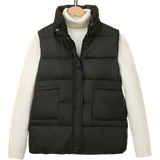 Unlined Outerwear Shein Teen Girl 1pc Zipper Front Vest Down Coat