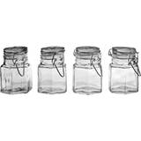 Premier Housewares Kitchen Storage Premier Housewares Spice Jars With Clip Top Lids Kitchen Storage 4pcs