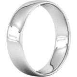 Rings Goldsmiths Slight Court Standard Wedding Ring - White Gold
