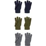 Multicoloured Mittens Children's Clothing Name It Kid's Magic Gloves 3-pack - Olive Night (13208864)