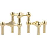 Brass Candle Holders Stoff Nagel Brass Candle Holder 6.5cm 3pcs