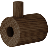 Moebe Wooden Smoked Oak Coat Hook 3.8cm