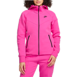 Nike Sportswear Tech Fleece Windrunner Zip Up Hoodie for Women - Alchemy Pink/Black