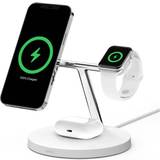 Cell Phone Chargers - USB Batteries & Chargers Belkin BoostCharge Pro 3-in-1 Wireless Charger with Official MagSafe Charging 15W WIZ017ttWH