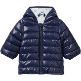 Down jackets - Polyester United Colors of Benetton Kid's Padded Jacket With Ears - Dark Blue