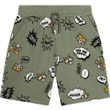 Kenzo Trousers Kenzo Kid's Comic Graphic Sweat Shorts - Olive