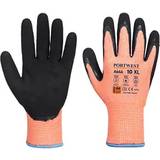 3XL Work Gloves Portwest Vis-Tex Winter HR Cut Glove Nitrile Orange/Black