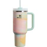 BPA-Free Tumblers Stanley Quencher H2.0 FlowState Warm Serene Brushstrokes Tumbler 118.3cl