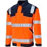 Dickies Work Jackets Dickies High Visibiliy Mens Orange Work Wear Jacket