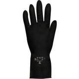 Polyco Jet 527 Heavy Duty Black Rubber Gloves 9-9.5