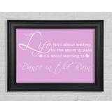 Happy Larry Single Picture Pink Framed Art 84.1x59.7cm