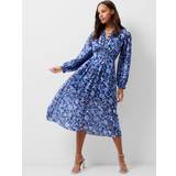 French Connection Cynthia Fauna Dress, Midnight Blue