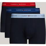 Tommy Hilfiger Men's Underwear Tommy Hilfiger Signature Essential Logo Waistband Trunks - Fierce Red/Well Water/Anchor Blue
