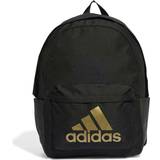 Adidas Bags adidas Classic Badge of Sport Backpack Black Gold Metallic, Unisex, Udstyr, tasker og rygsække, Sort, ONESIZE