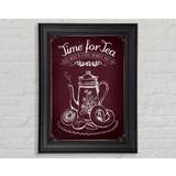 Marlow Home Co. Time For Tea Black Framed Art 42x29.7cm