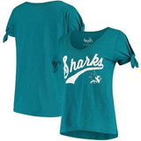 Touch Women's Heathered Teal San Jose Sharks First String V-Neck T-Shirt