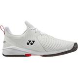 Laced Racket Sport Shoes Yonex Power Cushion Sonicage 3 M - White/Red