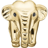 Christina Jewelry Elephant Bead Charm - Gold/Onyx