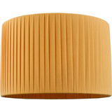 Yellow Lamp Parts Happy Homewares Contemporary Designer Double Pleated Mustard Shade 30cm
