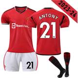 Manchester united kit Funkyn Manchester United Home #21 Antony Soccer Jersey Kits 23/24