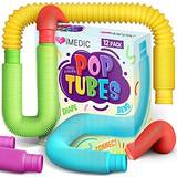 iMEDIC Pop Tubes Sensory Fidget Toys 12-pack