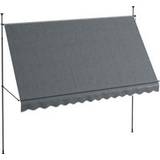 Crank Patio Awnings OutSunny Manual Retractable Awning