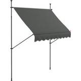 Aluminum Patio Awnings OutSunny Manual Retractable Awning