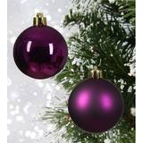 Purple Christmas Tree Ornaments Decoris 12 Violet Purple Shatterproof Baubles Christmas Tree Ornament 6pcs