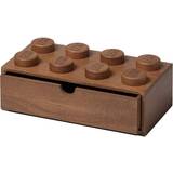 Brown Storage Lego Wooden Desk Drawer 8