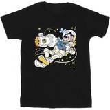 Disney Children's Clothing Disney Goofy Reading In Space T-Shirt Black 5-6 Years