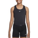 Polyester Tank Tops Children's Clothing Nike Girl's Swoosh Tank Top Sport Bra - Black/White