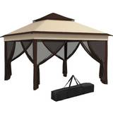 Pavilions OutSunny Pop Up Adjustable Gazebo with Netting 3x3 m