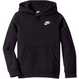 Tops Children's Clothing Nike Older Kid's Sportswear Club Pullover Hoodie - Black/White (BV3757-011)