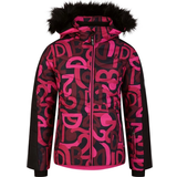 Hood with fur Outerwear Dare2B Kid's Ding Ski Jacket - Pink