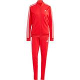 Red - Women Jumpsuits & Overalls adidas Essentials 3-Stripes Tracksuit - Better Scarlet/White