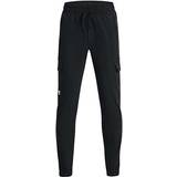 XL Trousers Under Armour Boy's UA Pennant Woven Cargo Pants - Black/White
