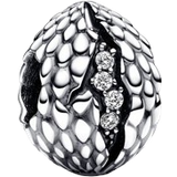 Pandora Game of Thrones Sparkling Dragon Egg Charm - Silver/Transparent